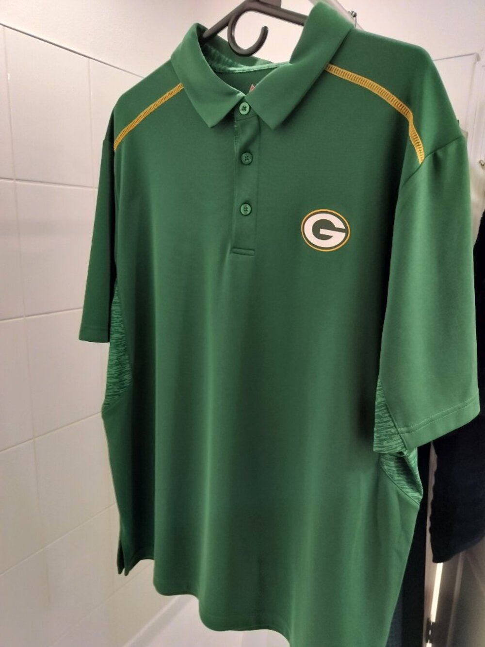 Green Bay Packers Mens Majestic Brand Polo -XL